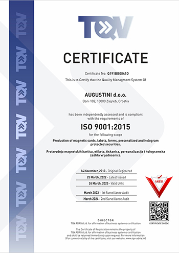 9001-2015 certifikat